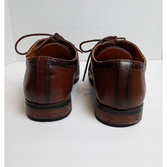 Vincent Cavallo Men's Wing Tip Brogue Oxford  Lace-up 8.5  Dark Academia Whimsy - Picture 3 of 6